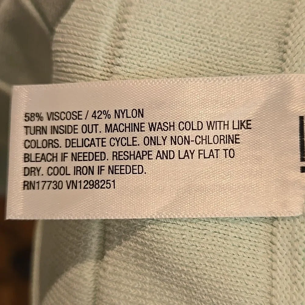 Womens Xlarge Pleated Sweater Skirt A New Day Mint Green Fall Size Xl - Picture 8 of 16